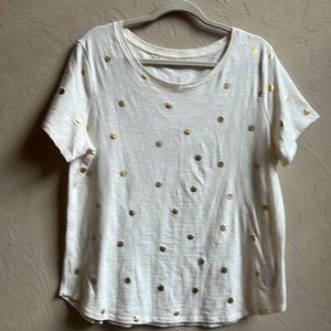 Old Navy short sleeve T-Shirt with gold dots